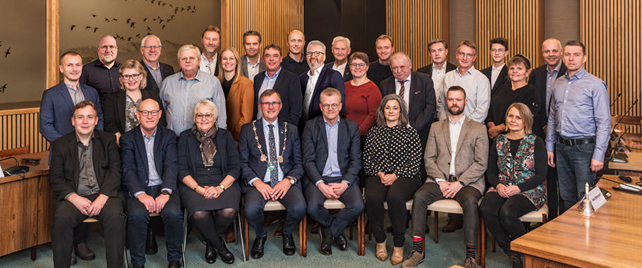 Foto af det samlede Byråd 2022-2025